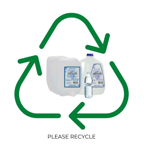 please recycle plastic distillata bottles