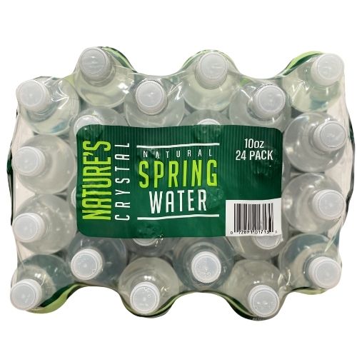 natures crystal spring water 10 ounce bottles case of 24