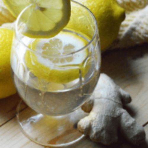 homemade lemon ginger detox water