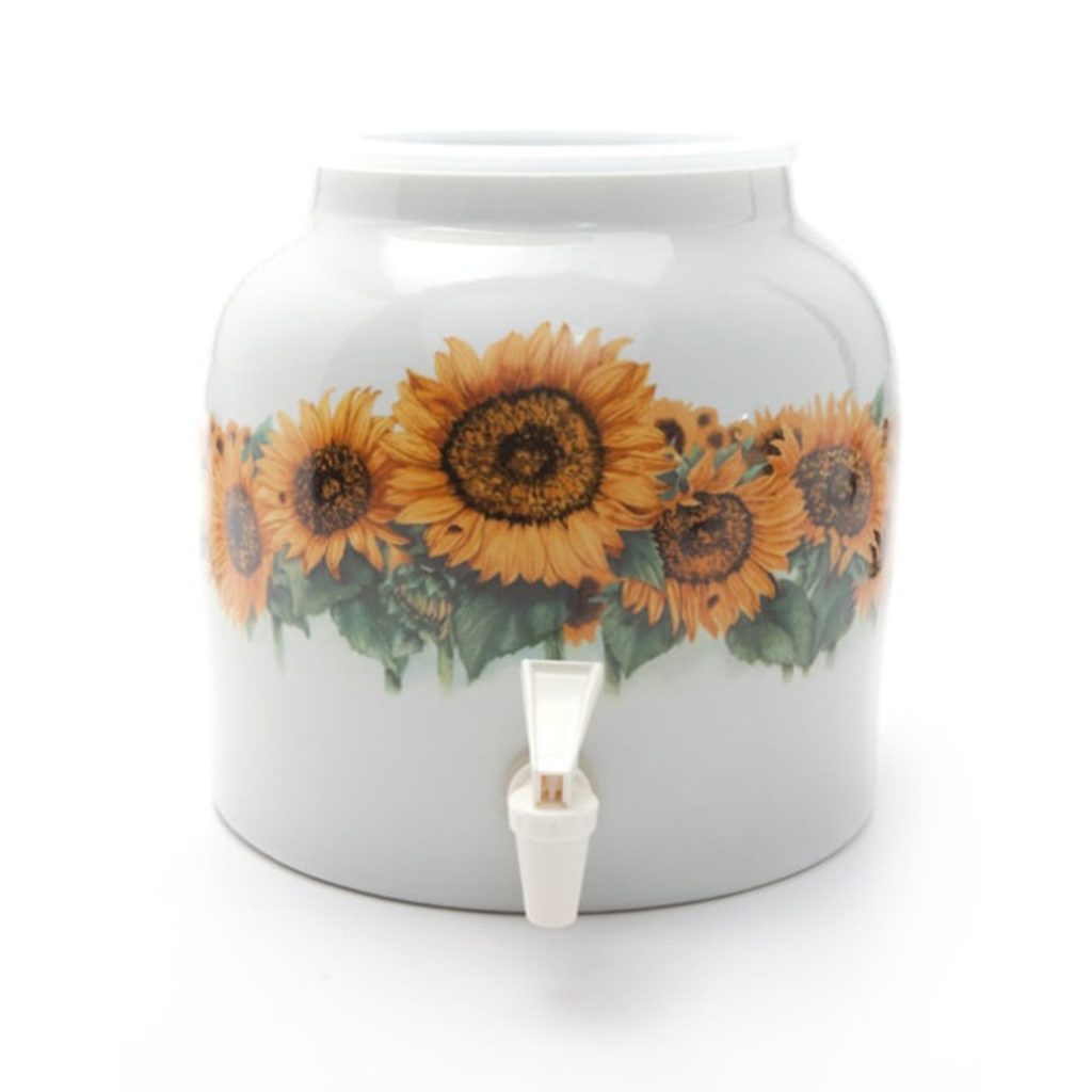 Sunflower Ceramic Water Dispenser Crock Distillata