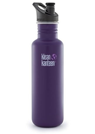 purple stainless steel klean kanteen water bottle