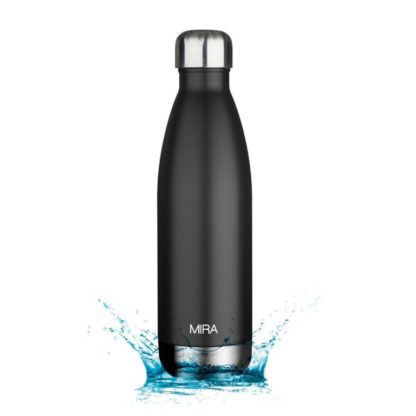 black mira reusable water bottle
