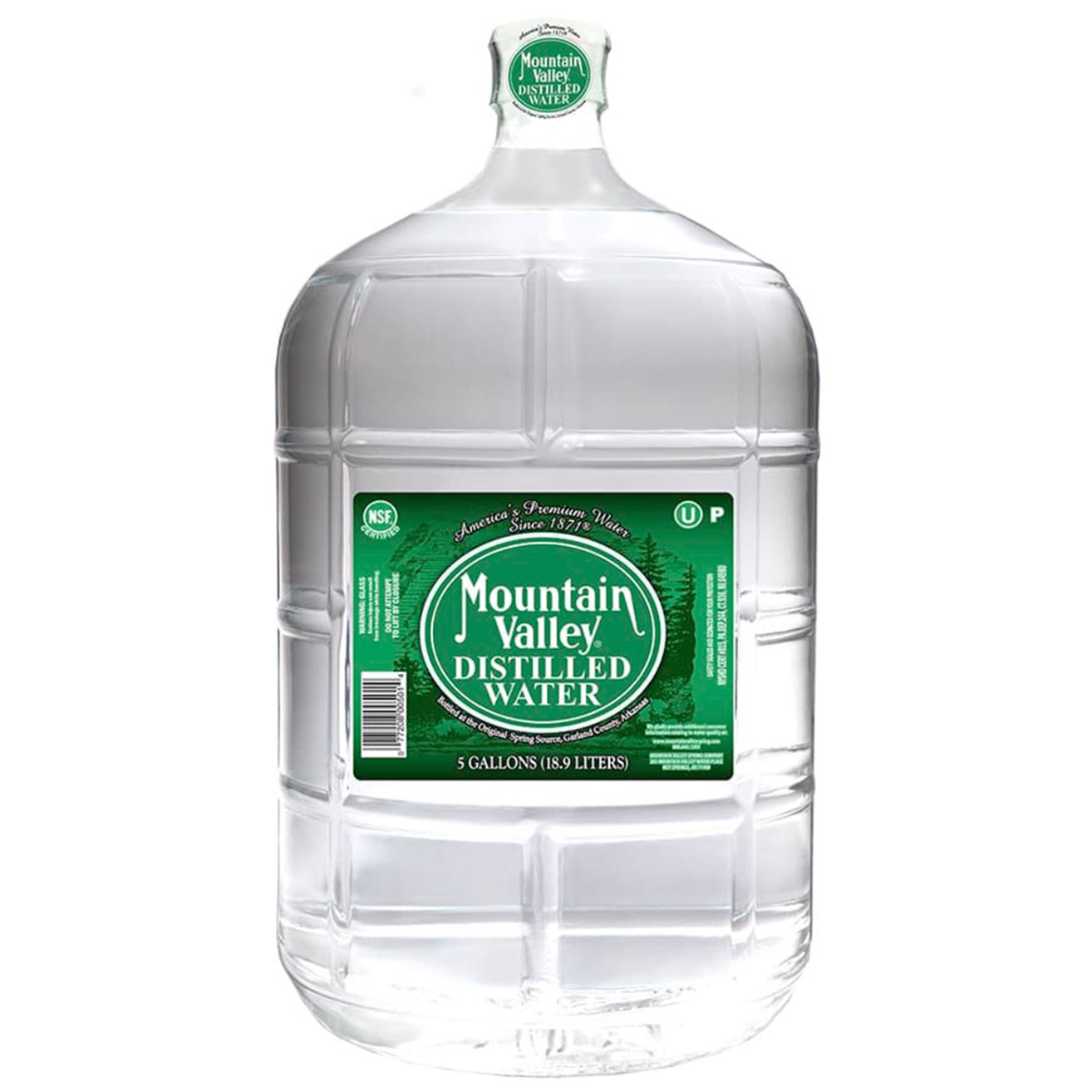Mountain Valley Distilled Water 5 Gallon Glass Distillata
