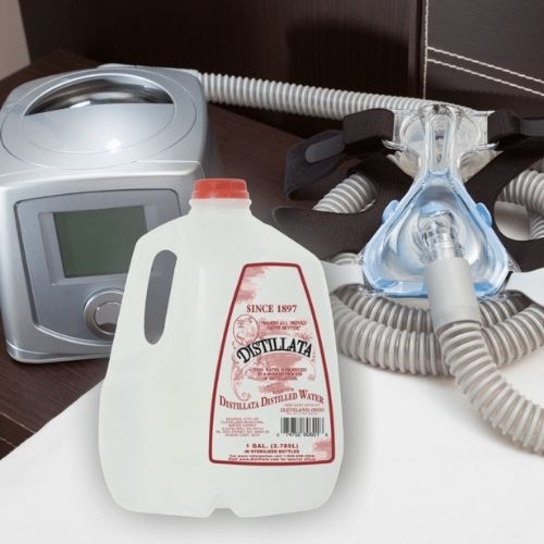 one gallon bottle of distilled water and cpap machine