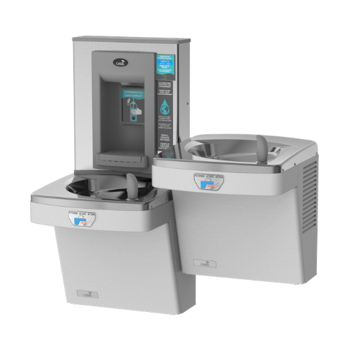 oasis dual level with bottle filler drinking water fountain