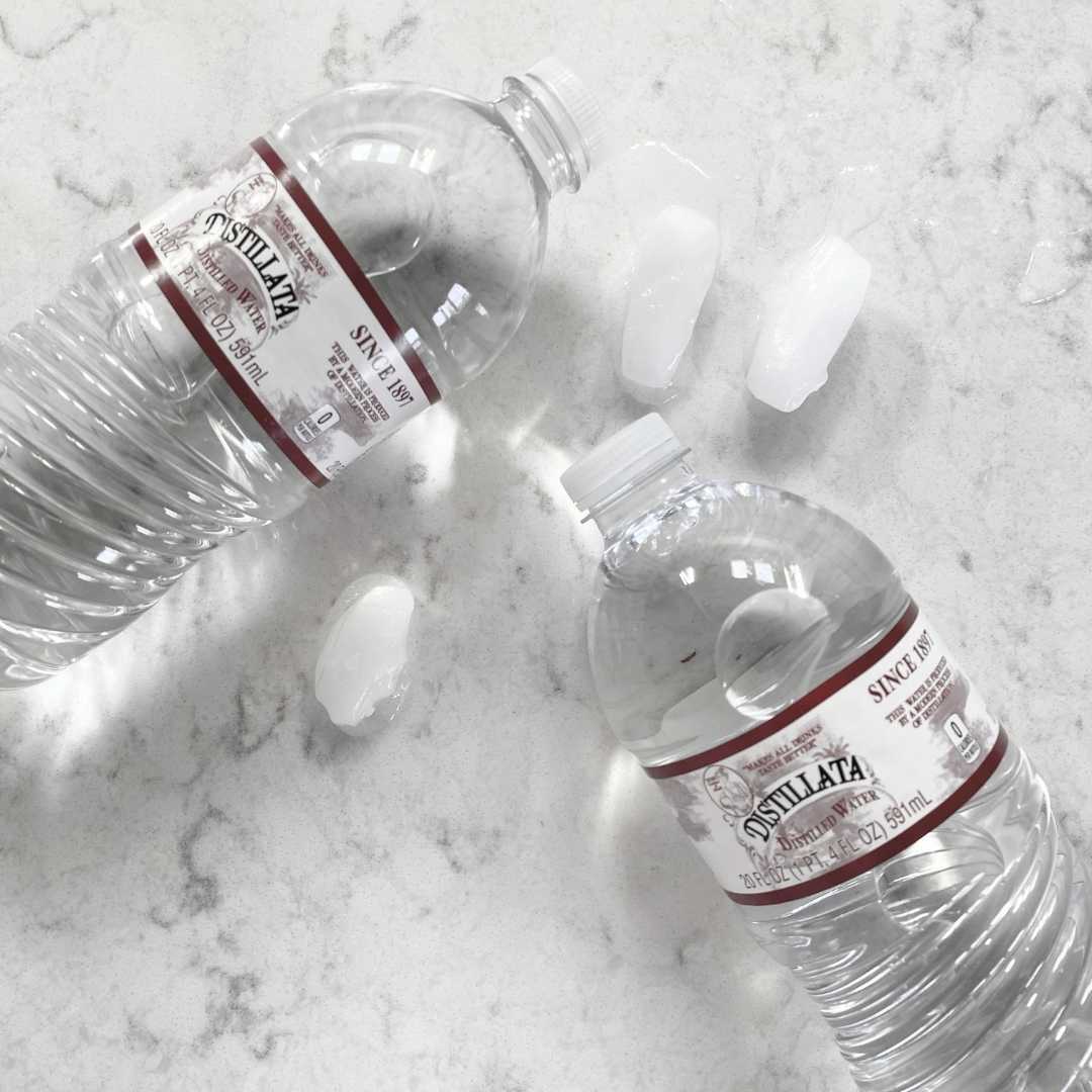 100 Bulk Pack 20 Ounce Water Bottles - White Bottle With Black Lids USA Made