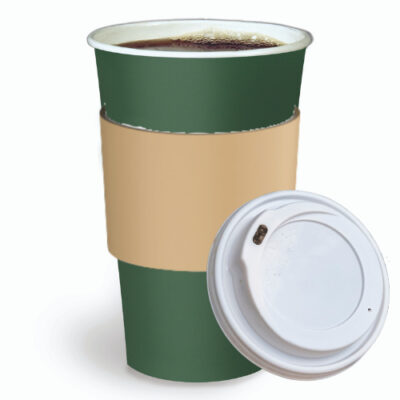 Paper Coffee Cups With Lids and Sleeves