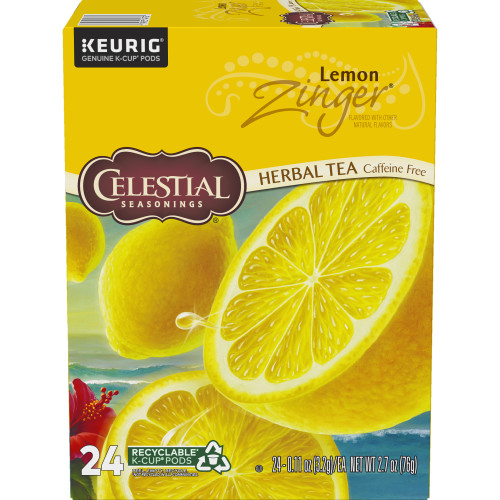 Celestial Seasoning Lemon Zinger kcups box front
