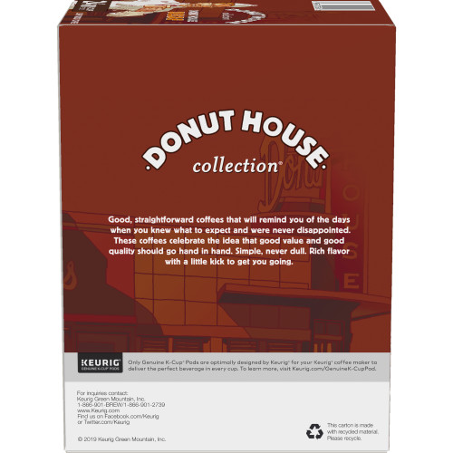 donut house decaf kcups box side