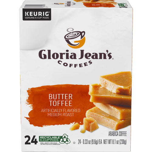 gloria jeans butter toffee kcups coffee box of 24