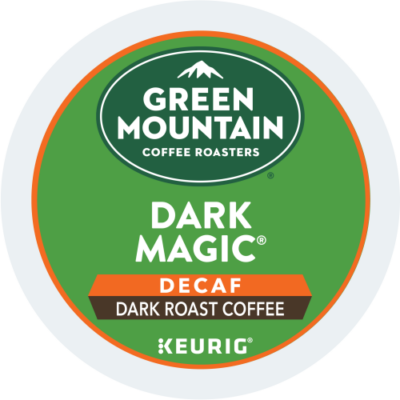 dark magic decaf kcup coffee pods lid