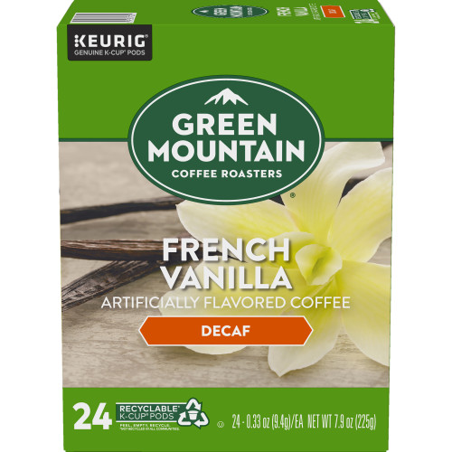 Green Mountain french vanilla decaf kcups box of 24