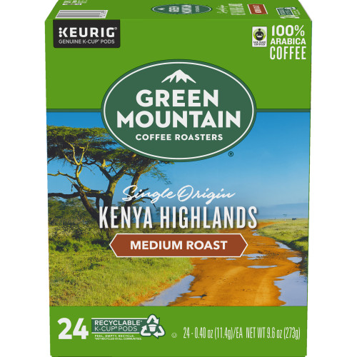 Green Mountain Kenya Highlands Kcups box of 24 front