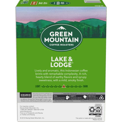 Green Mountain Lake and Lodge box side