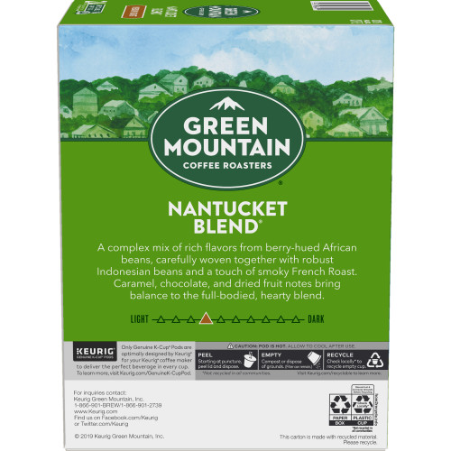 nantucket kcups box of 24 side view