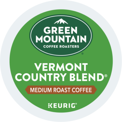 Green Mountain Vermont Country Blend kcups lid