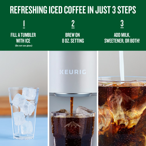 3 steps to make iced coffee kcups with keurig