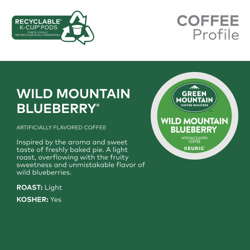 green mountain wild mountain blueberry kcups taste description
