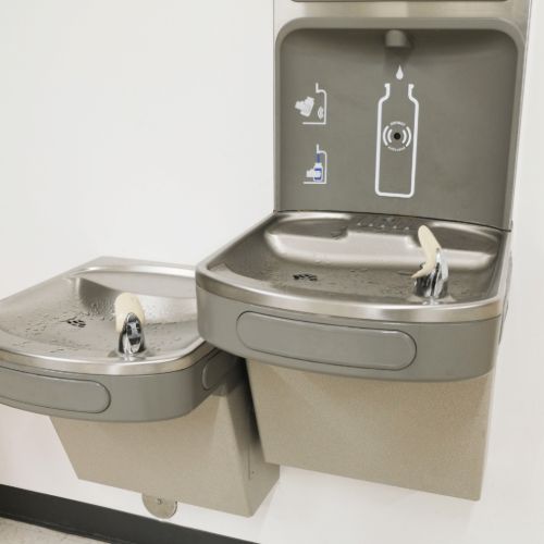 drinking water fountain with bottle filler