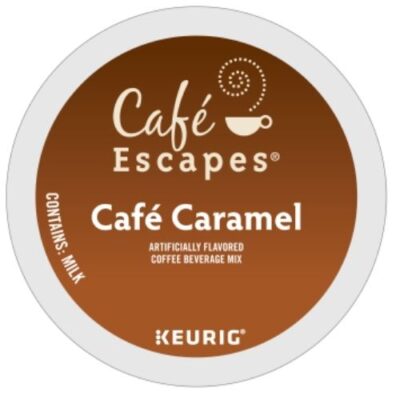 cafe escapes cafe caramel kcups lid