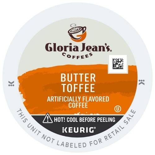 gloria jeans butter toffee kcups lid