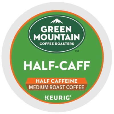 green mountain half caff kcups lid