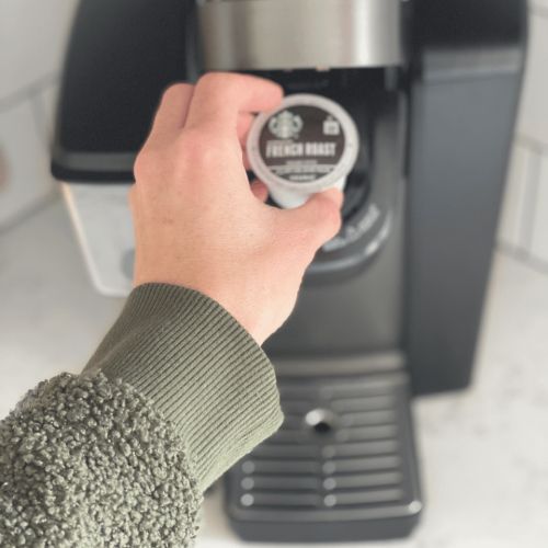 making a kcup coffee witha keurig