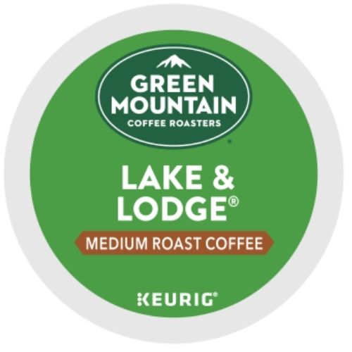 Green Mountain Lake and Lodge Kcups lid