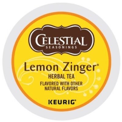 Celestial Seasoning Lemon Zinger kcups lid