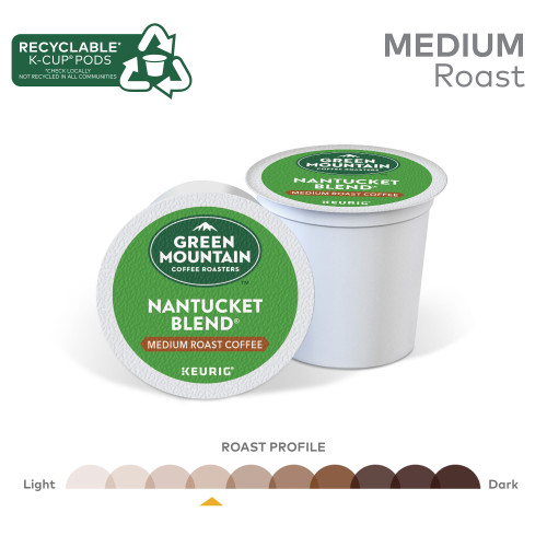 Green Mountain nantucket blend kcups roast profile