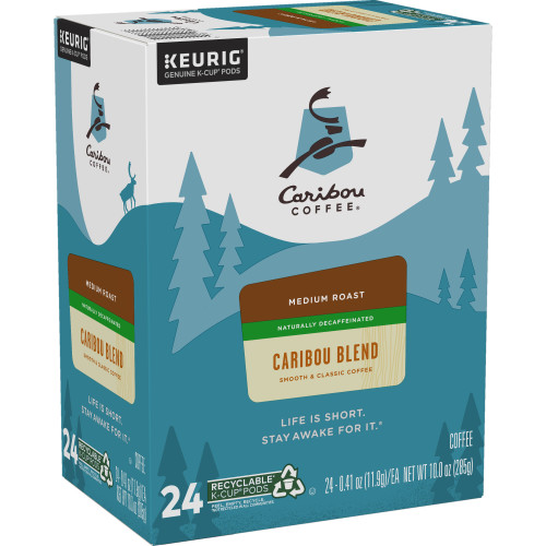 caribou blend decaf kcups box of 24