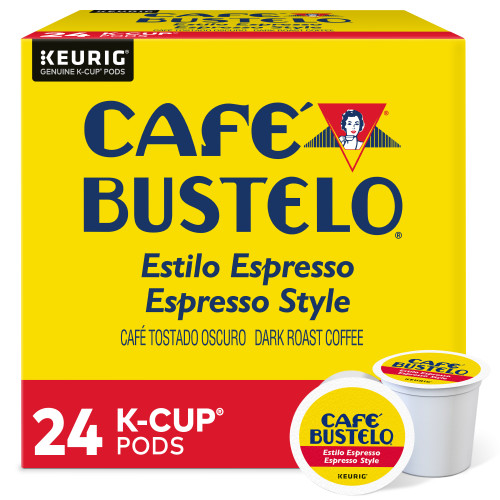 cafe bustelo kcups box of 24 front view