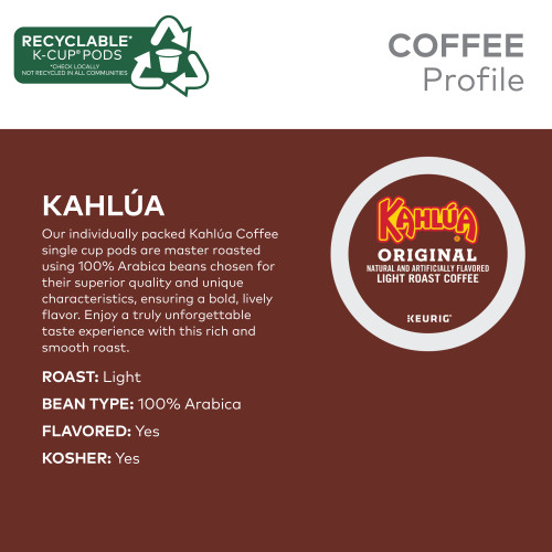 kahlua kcup coffee description