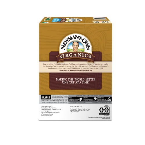 newmans own organic kcups box side