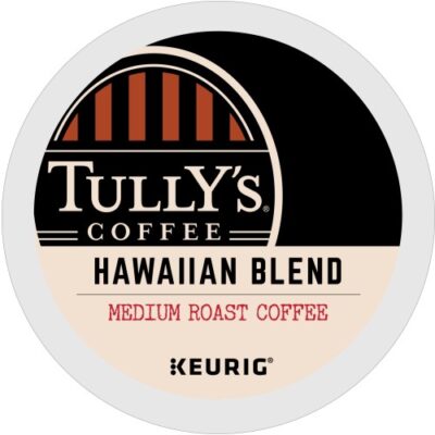 tullys coffee hawaiian blend kcups lid