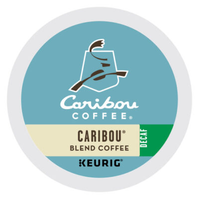 caribou blend decaf kcups lid