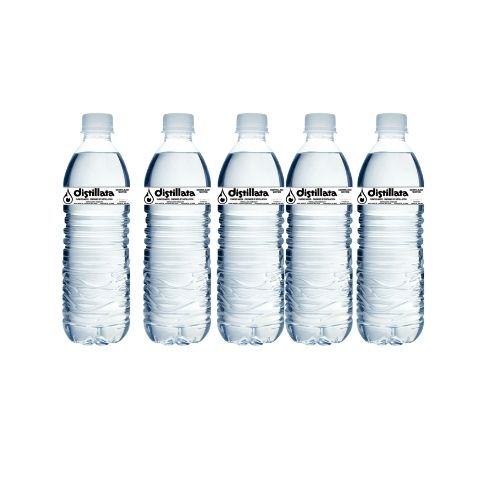 distilled bottled water graphic