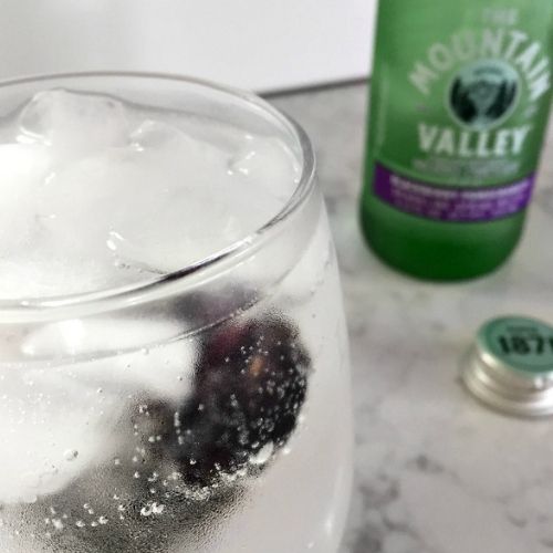 homemade blackberry pomegranate vodka tonic