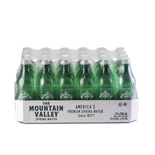 mountain valley spring water 16 oz flat case