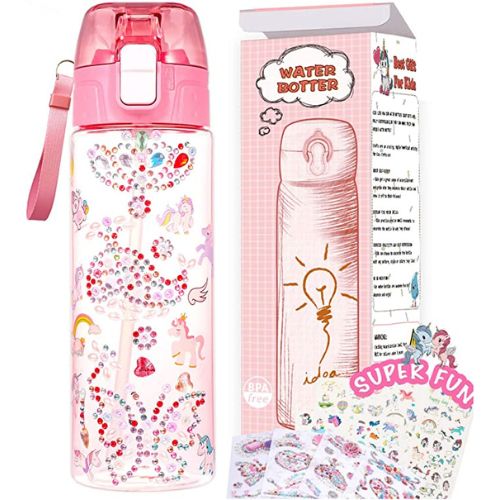 Glitter Gem and Sticker Decorate Your Own Water Bottle
