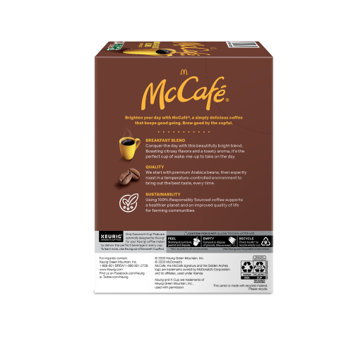 McCafe coffee box side