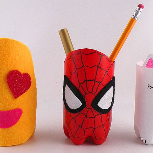 spiderman water bottle pencil case
