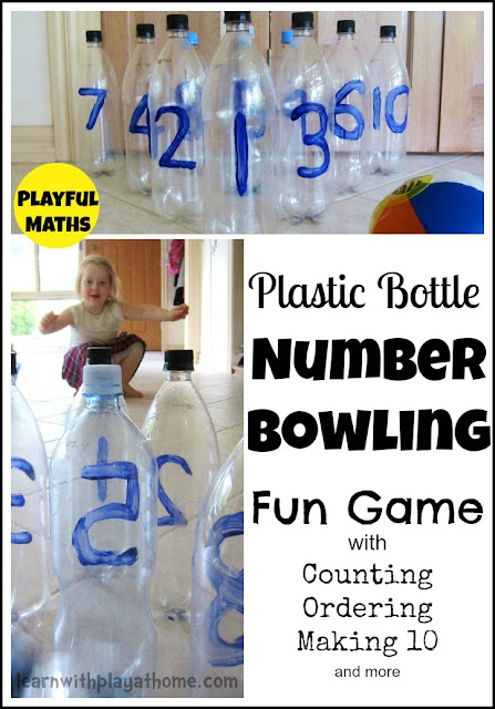 plastic bottle bowling game